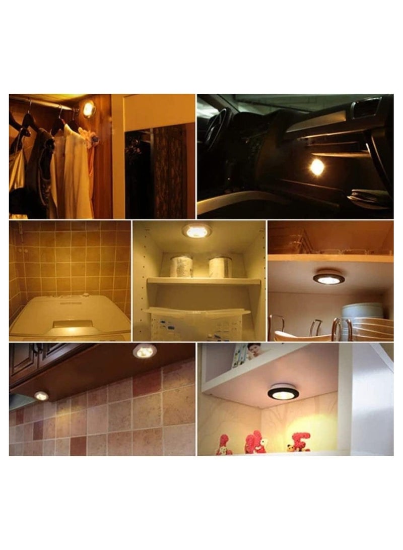 ELTRAZONE ELTERAZONE 3 Pack with Remote Controller Brightness Adjustable Wireless Dimmable Touch Sensor Control Night Lamp Under Cabinet Lighting Battery Powered Operated for Cabinet Wall - Image 4