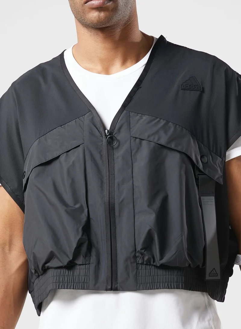 Adidas Essential Logo Vest Jacket