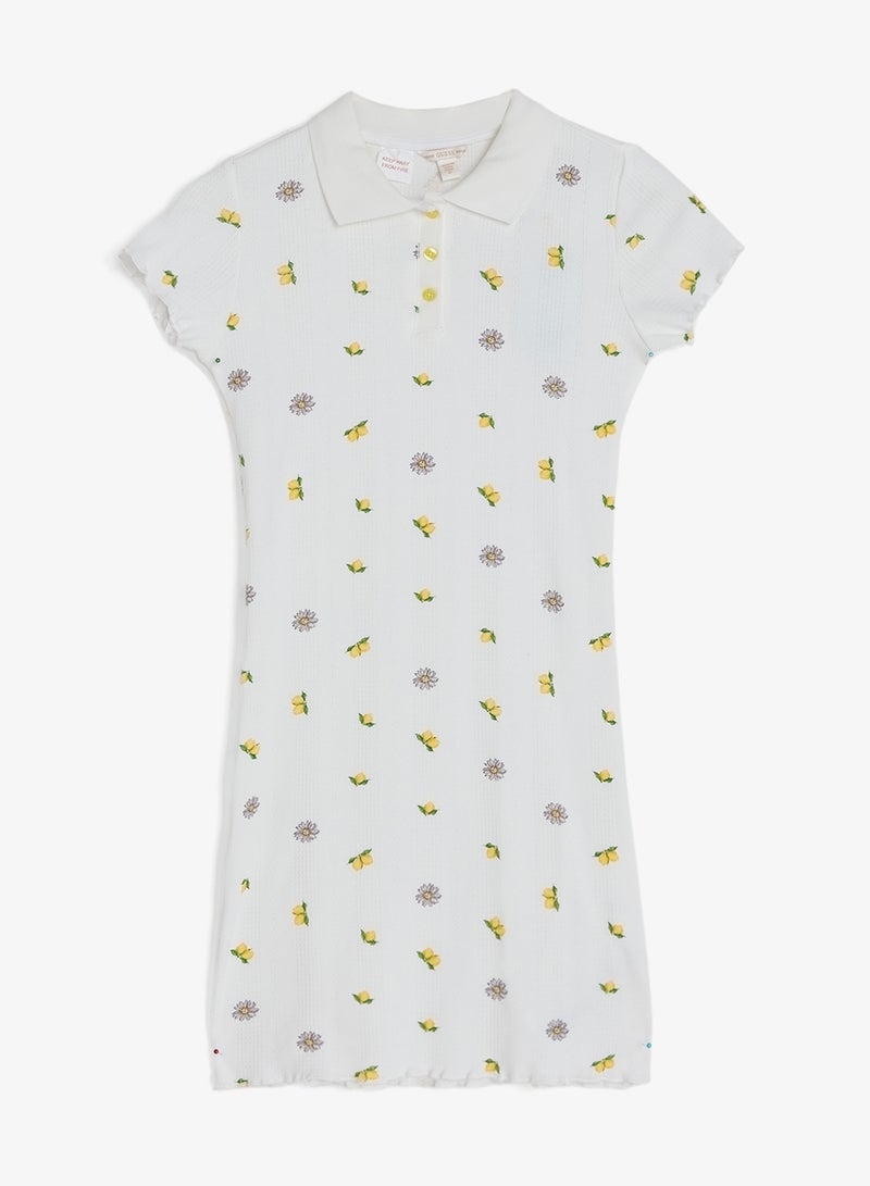 GUESS Youth Printed Short Sleeve Mini Dress - Image 1