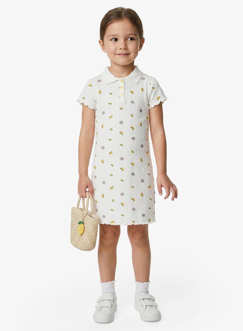 GUESS Youth Printed Short Sleeve Mini Dress - Image 1