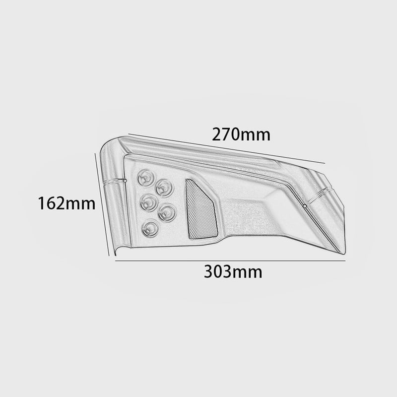 WOOGA Motorcycle Fairing Guard for Honda Rebel - Image 3