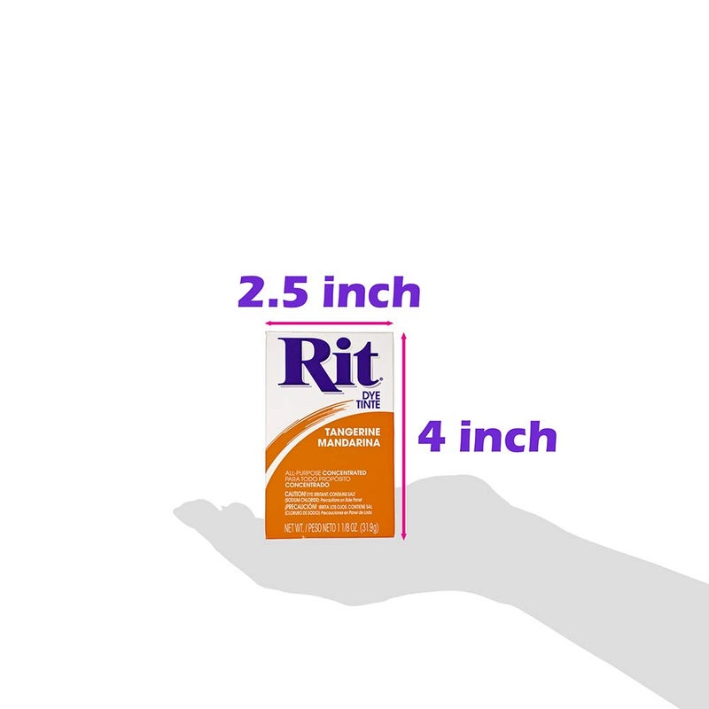RIT All Purpose Concentrated Rit Dye Powder Single Pack for Clothing, DÃ©cor, and Crafts â€“ Tangerine - Image 2