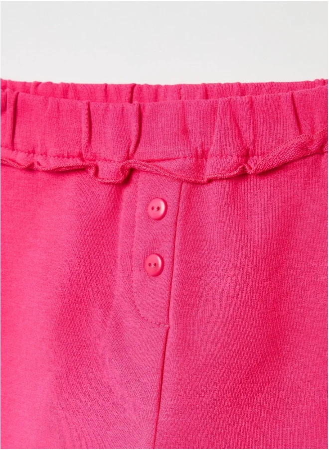 او في اس OVS French Terry Joggers With Ruffles