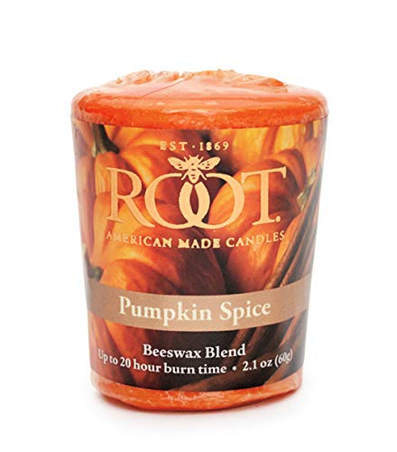 Root Candles Fall Scented Votive Candles Beeswax Blend Premium Handcrafted 20-Hour Votives, 18-Count, Pumpkin Spice - Image 2