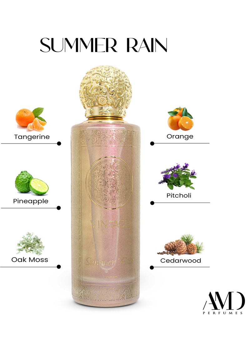 عطور ايه ام دي مجموعة فينتاج سمر رين من AMD بيرفيومز عطر نسائي EDP 100 مل  - Image 3