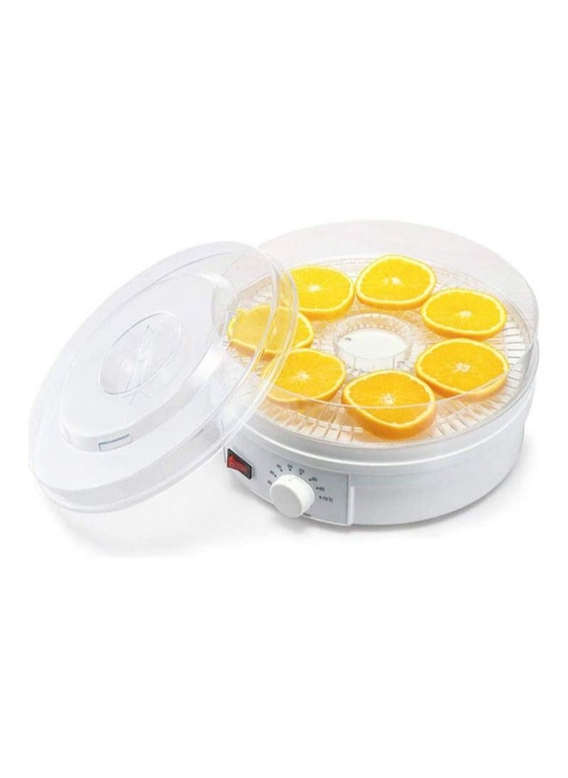 Electric Food Dehydrator with 5 Stackable Layer White 200g