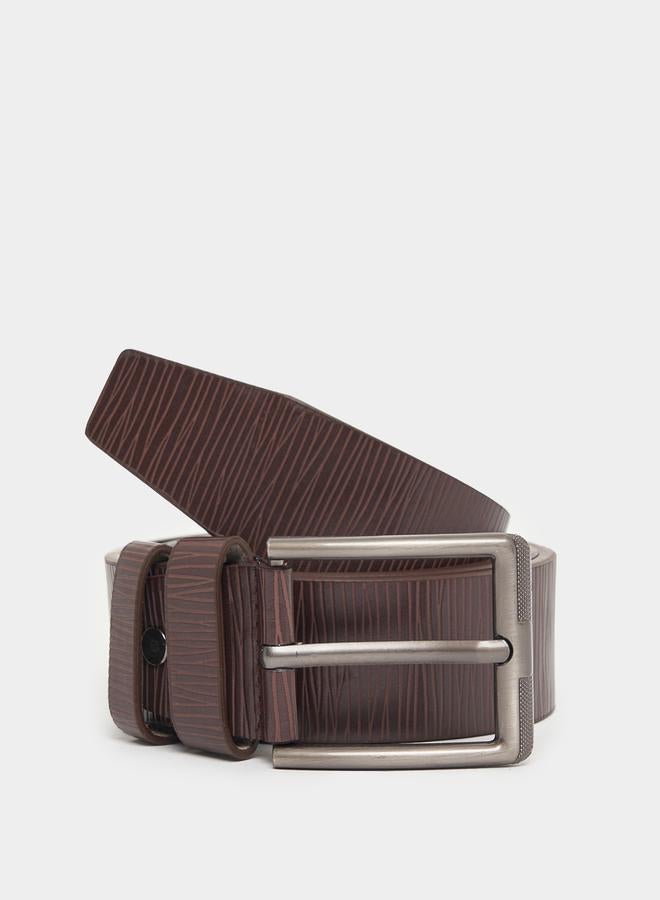 Styli Textured Belt with Pin Buckle Closure  - Image 1