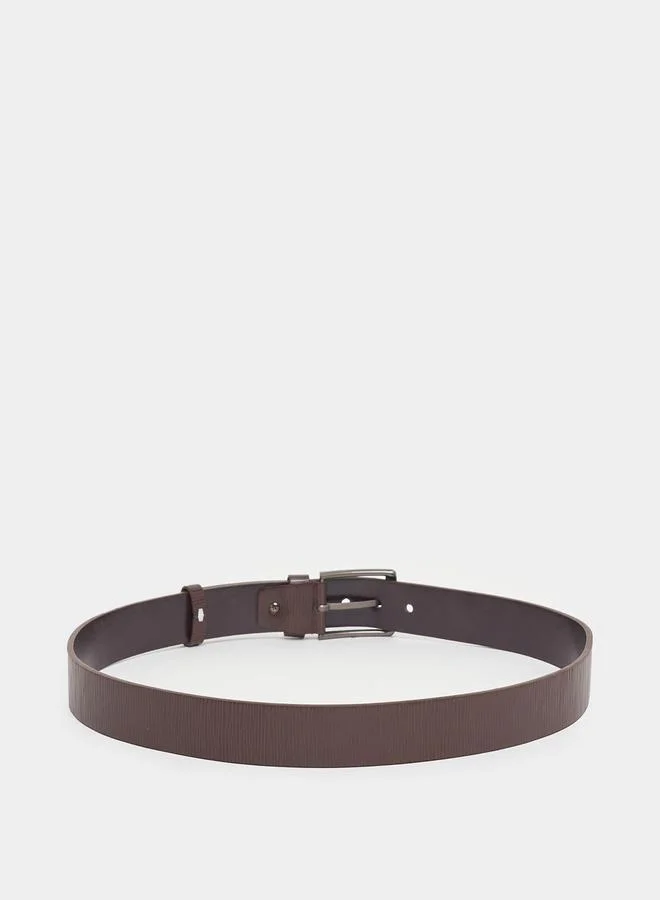 Styli Textured Belt with Pin Buckle Closure
