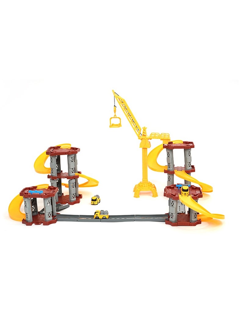 Conszone City Construction Building Set, 109 Pieces, Kids Construction Toy with Crane and Track, 3+ Years  - Image 2