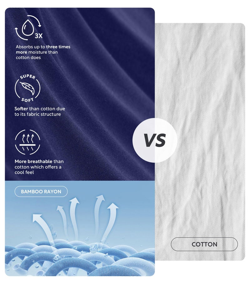 Separatec Mens Underwear with Pouch Moisture Wicking Rayon Made From Bamboo Underwear Men Breathable Boxer Briefs 3 or 6 Pack(M, Black/Dark Gray/Navy Blue) - Image 4