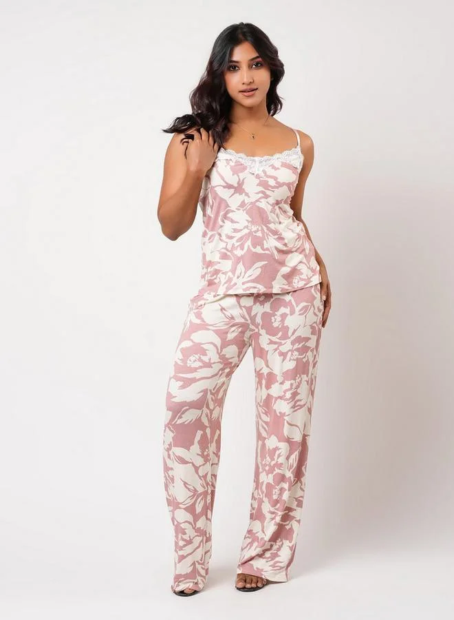 Aadaraya Aadaraya Pyjama Set Camisole Top & Pants