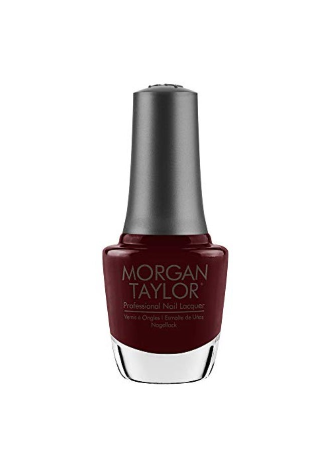 Morgan Taylor Nail Lacquer A Touch Of Sass Dark Red Professional Lacquer Vibrant ChipResistant FastDrying LongLasting HighShine Perfect for Manicures Pedicure 05 ounce - Image 1