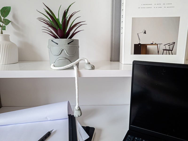 OLEEK Small Fake Plant Office Desk Decor - Desk Plants for Office Decorations for Work - Decorative Plants Decor - Funny Office Decor for Women - Fake Succulents Plants Artificial Home Decor Shelf - Image 3