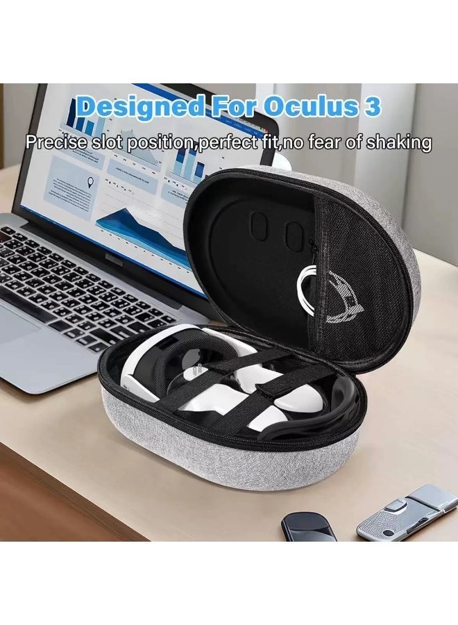 AuliceVerse Travel Case for Oculus Quest 3/2 – Water-Resistant EVA Hard Shell, Shockproof & Portable, Fits Headset, Controllers & Accessories - Image 5