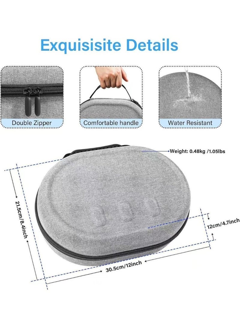 AuliceVerse Travel Case for Oculus Quest 3/2 – Water-Resistant EVA Hard Shell, Shockproof & Portable, Fits Headset, Controllers & Accessories - Image 2