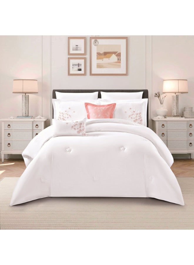 LEVORE Luxury 100% cotton summer bedspread set from LEVORE, suitable for king size beds, 8 pieces, 250 stitch count - Image 2