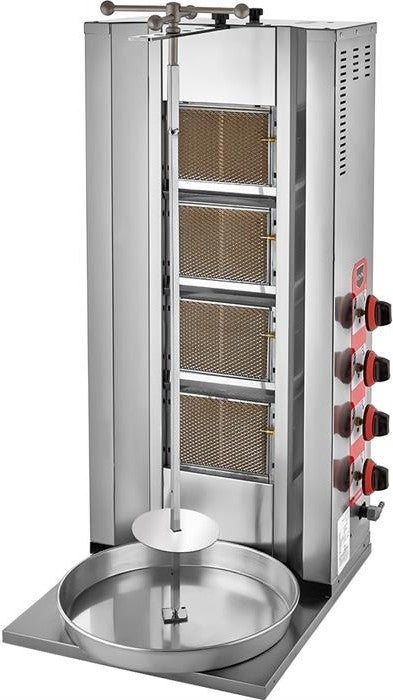 REMTA 4 Radiant Natural Gas (CE) Doner Grill 