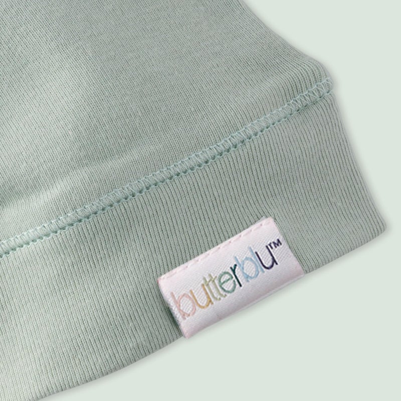 Butterblu Charlie 10-Pack Caps 100% Organic Cotton Beanie Hats for Newborn and Baby Girls, Boys, Unisexâ€‹, Seafoam Terra Rainbow, One Size - Image 2