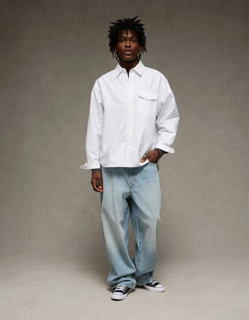 American Eagle AE Everyday Oxford Button-Up Shirt