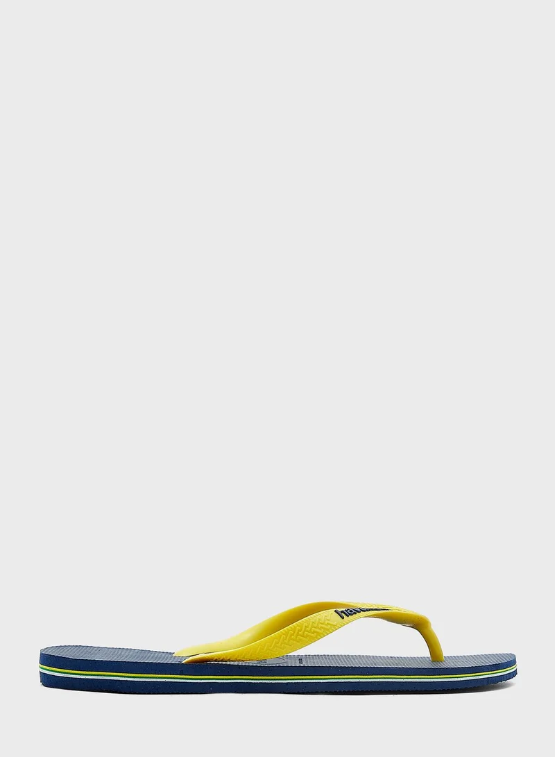 havaianas Brazil Logo Flip Flops