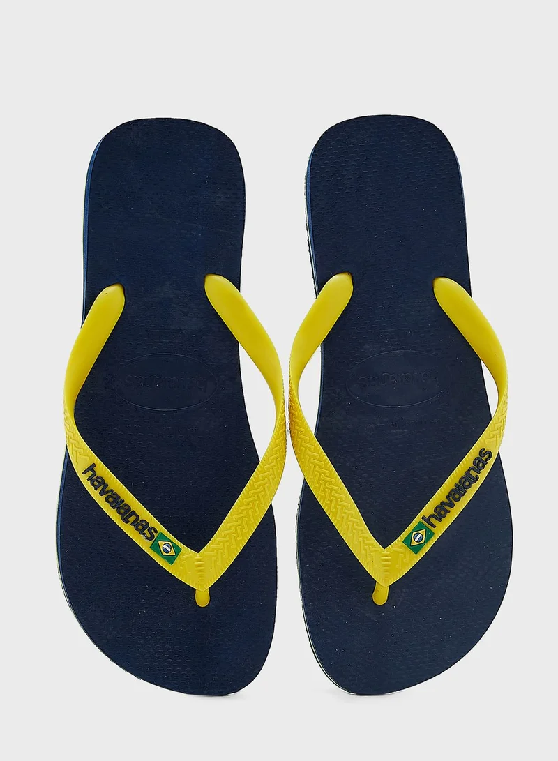havaianas Brazil Logo Flip Flops