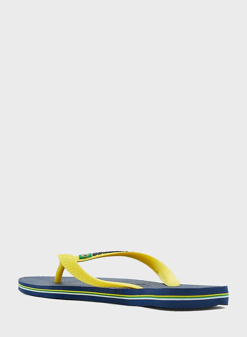 havaianas Brazil Logo Flip Flops