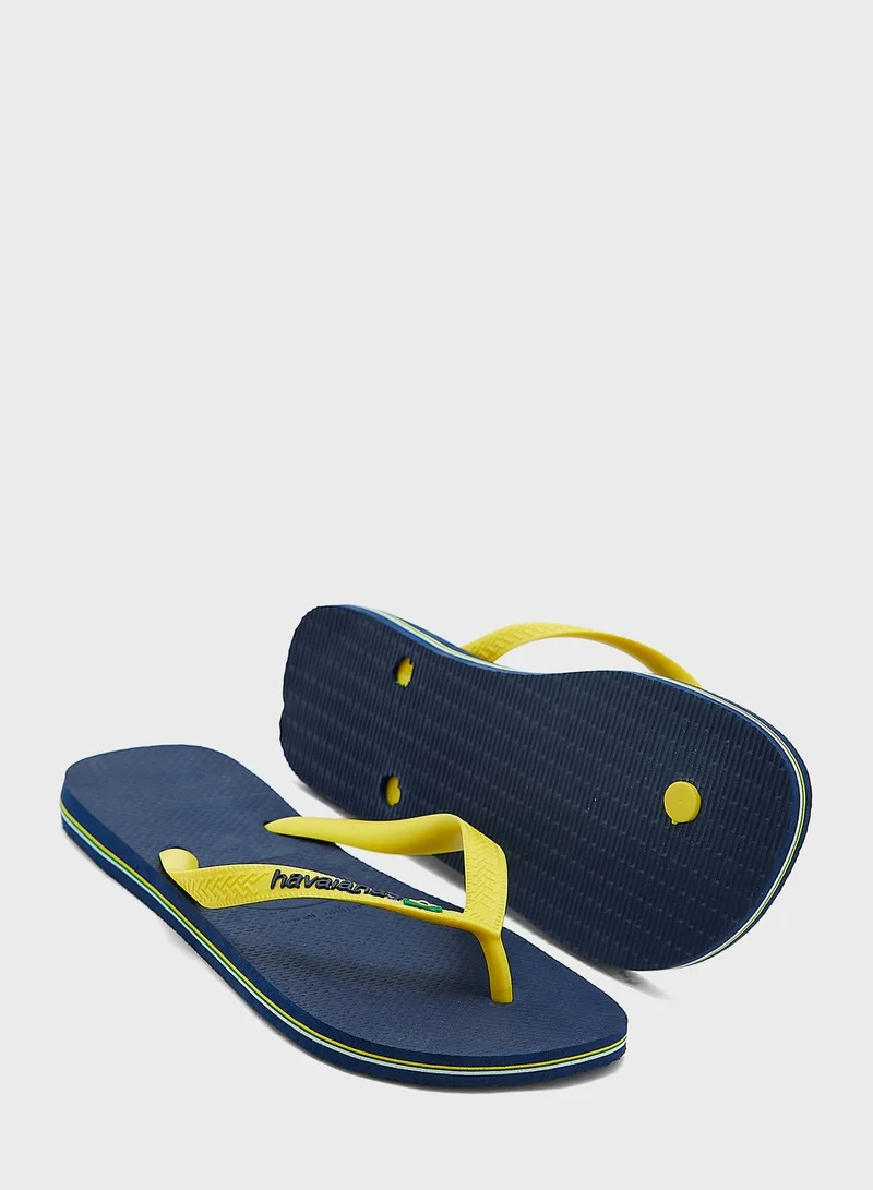 havaianas Brazil Logo Flip Flops