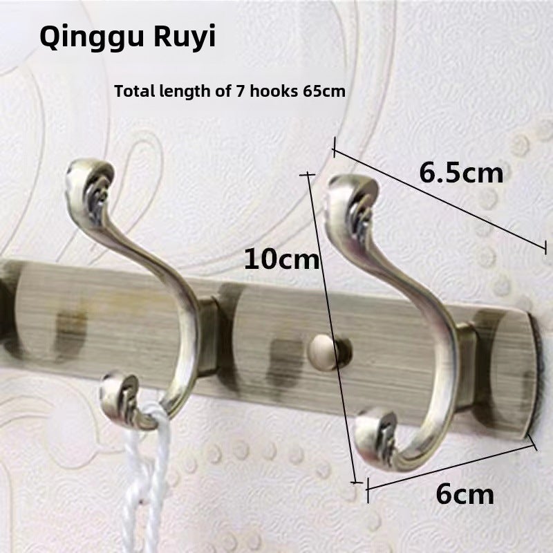 Stainless Steel Wall-Mounted Coat Hooks Gu Qing 7 Hook Gu Qing 7 Hook