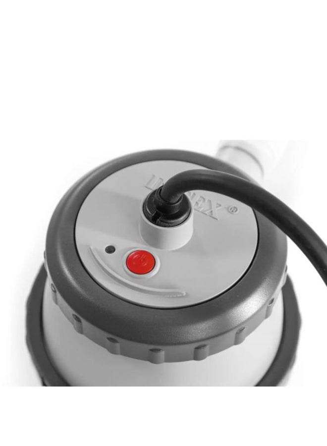 انتكس سخان مسبح كهربائي فوق الأرض من شركة Intex، لون رمادي 28684 - Image 3