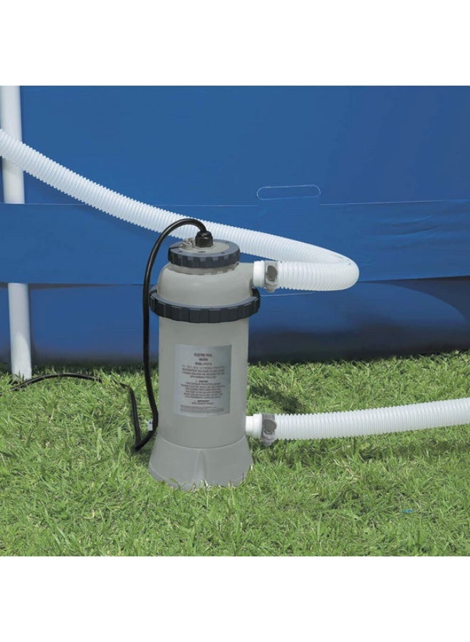 انتكس سخان مسبح كهربائي فوق الأرض من شركة Intex، لون رمادي 28684 - Image 5