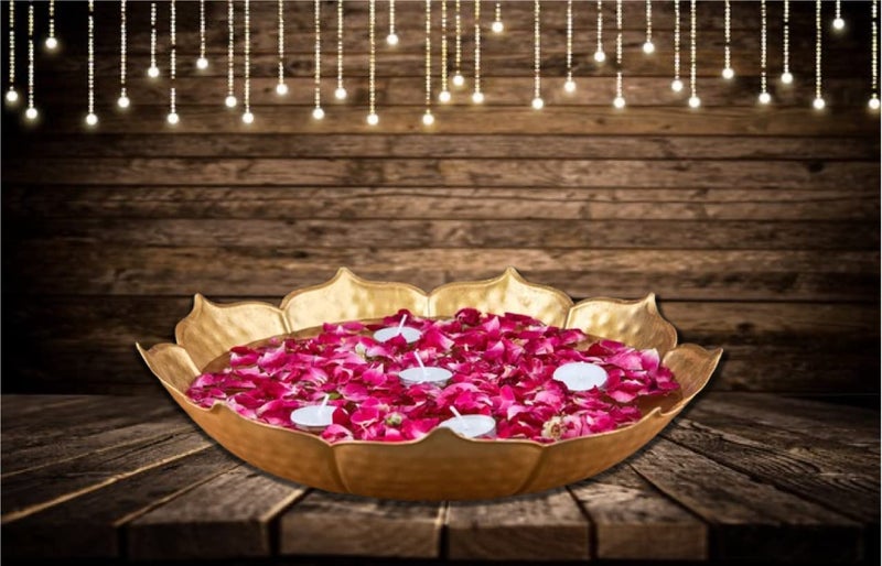 Quace Bowl Style Hammered URLI Festive Decor for Floating Candles Diyas Flowers - Image 4