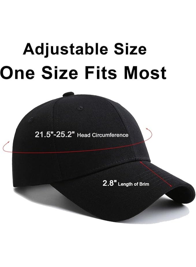 Unisex Black Baseball Cap – Adjustable Cotton Sports Hat for Men & Women | Casual Outdoor, Work wear & Uniform Cap – Multiple Colors Available - Image 3
