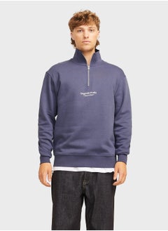 JACK & JONES Quarter Zip Knitted Sweater  - Image 1