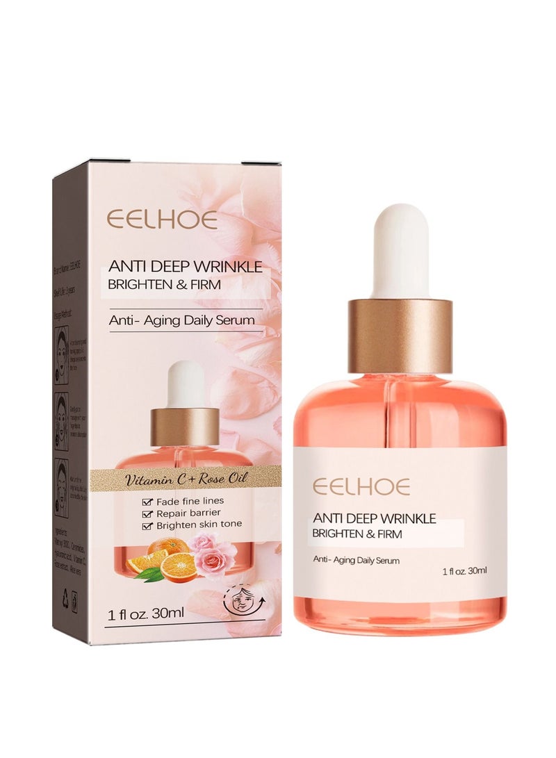 EELHOE Rose oil VC anti wrinkle essence, facial firming, removing legal lines, lifting head lines, moisturizing and moisturizing - Image 1
