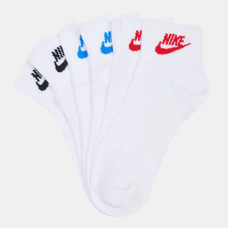 Nike White Everyday Essential Ankle Socks (3 Pairs)  | Best Price UAE