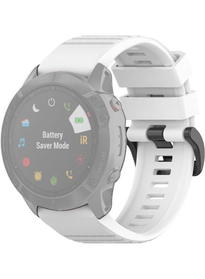 NIBEMINENT Replacement Band With 2-Piece Tool For Garmin White - Image 2
