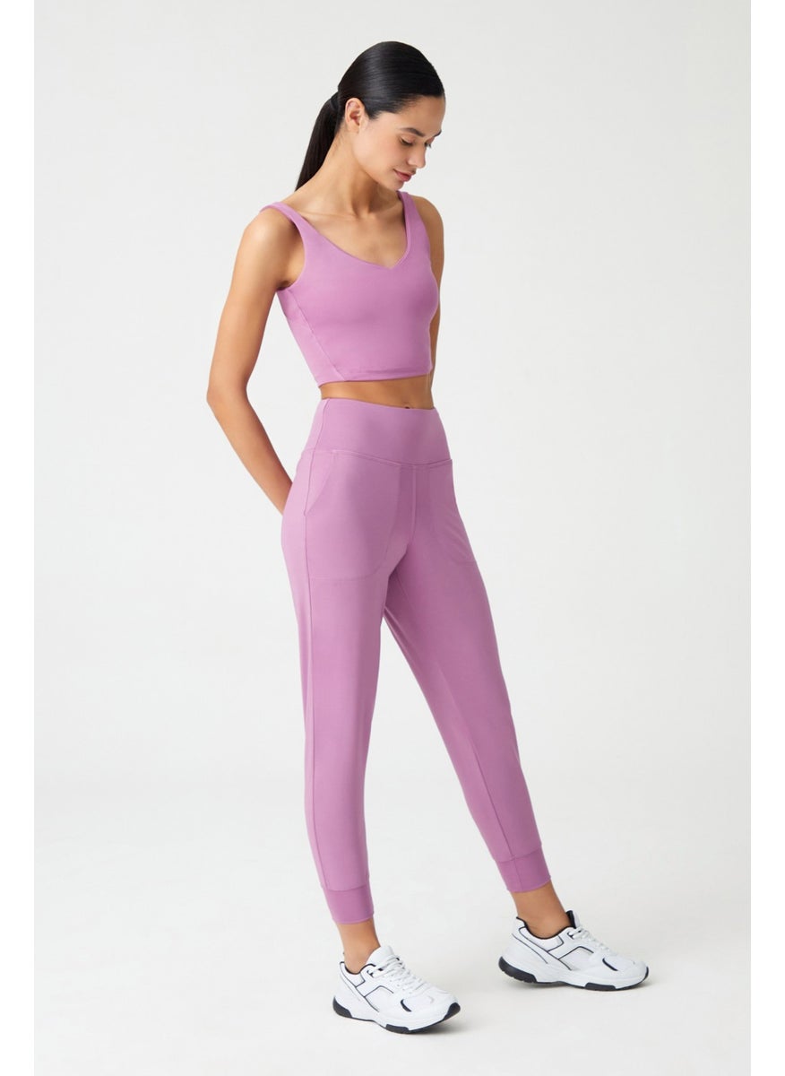 Women's Lavender High Waist Jogger Sweatpants Joggers - pzsku/Z2B1796B823BEDA180FD4Z/45/_/1738240917/a19da7f0-fc8b-4c28-908c-2b671a2172f6