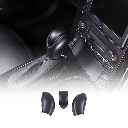 JONKOKO ABS Carbon Fiber Car Central Control Gear Shift Knob Head Cover for Chevrolet Corvette C6 20052013 Interior Gear Shift Knob Cover Trim Protector Cap Accessories Matte Black - Image 1