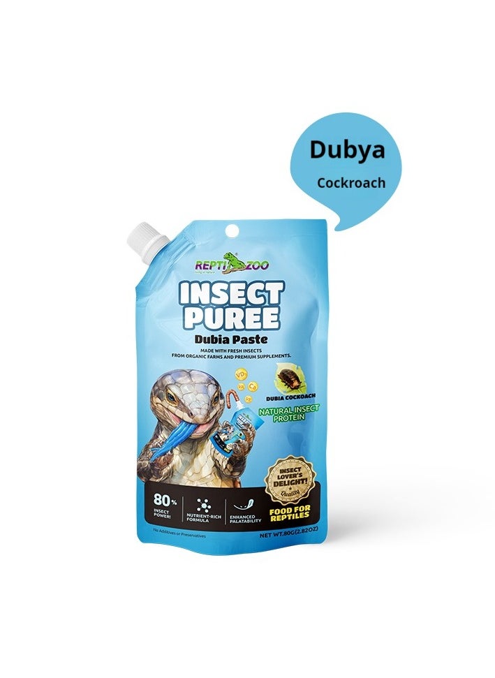 REPTIZOO REPTIZOO living in nature Dubia Paste 80G,Perfect for most insect-eating reptiles, such as geckos, lizards, and chameleons.  - Image 1