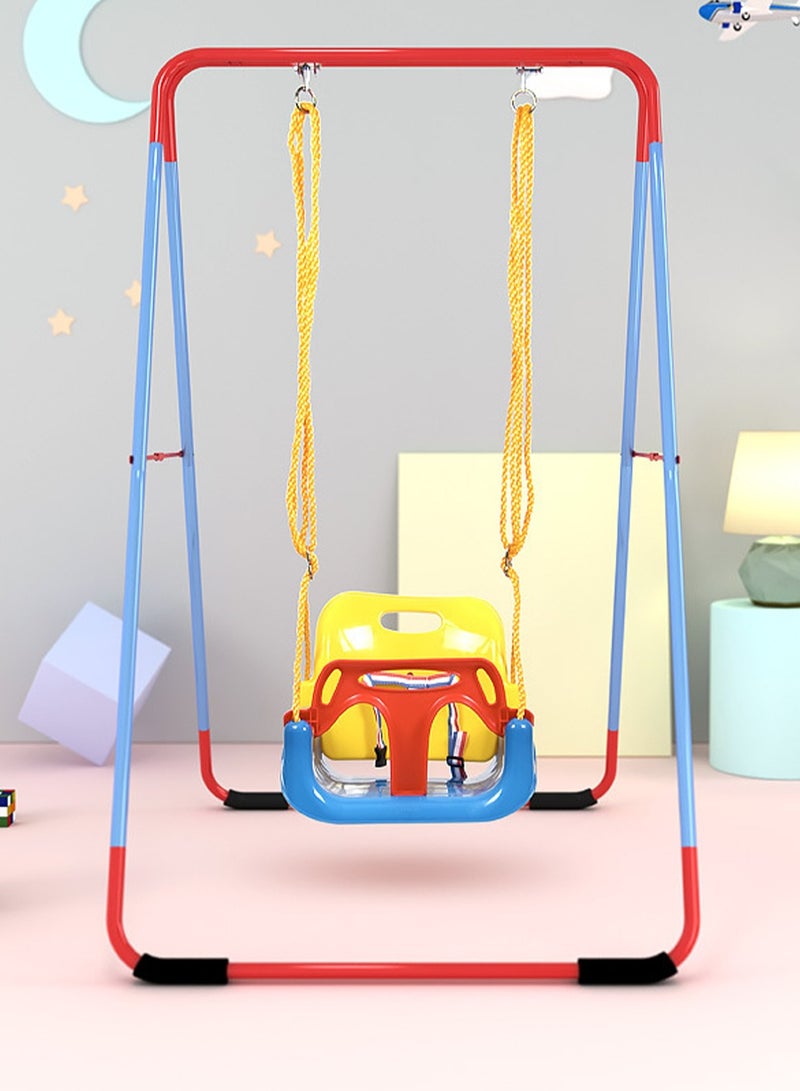 3-in-1 Toddler Swing Seat, 200 lbs Weight Capacity Baby Swing Seat, with Adjustable Ropes and Snap Hooks, Snug  Secure Detachable Infants to Teens Kids Swing Seat, for Outdoor and Indoor - Image 5