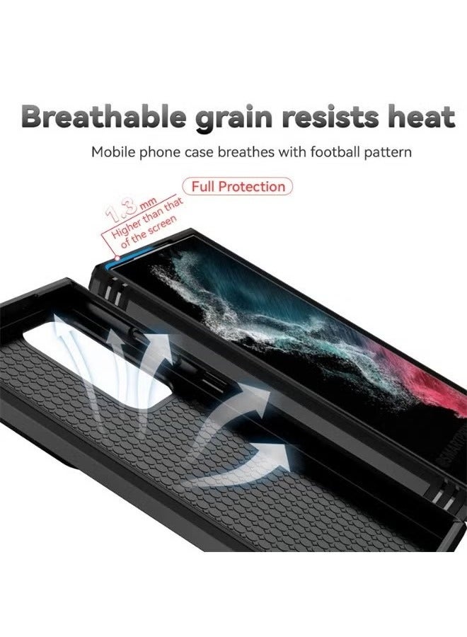 Samsung Galaxy S24 Ultra Case, Slide Camera Cover, Built in 360° Rotate Ring Kickstand, Drop Proof Shockproof Test, Heavy Duty Shockproof Protective Case for Galaxy S24 Ultra 5G 2024 Black - Image 4