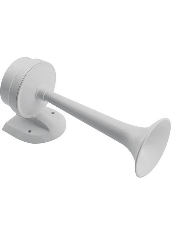 Nuova Rade Single White Pipe Horn 12V 