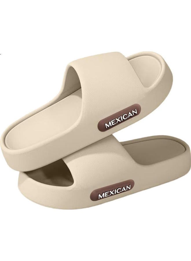 Scarecrow Couple Slippers For Men And Women, Thick-Soled Home Shower Slippers For Indoor And Outdoor Use, Silent Chinese Red Cool Slippers, Size 44-45 - Image 1