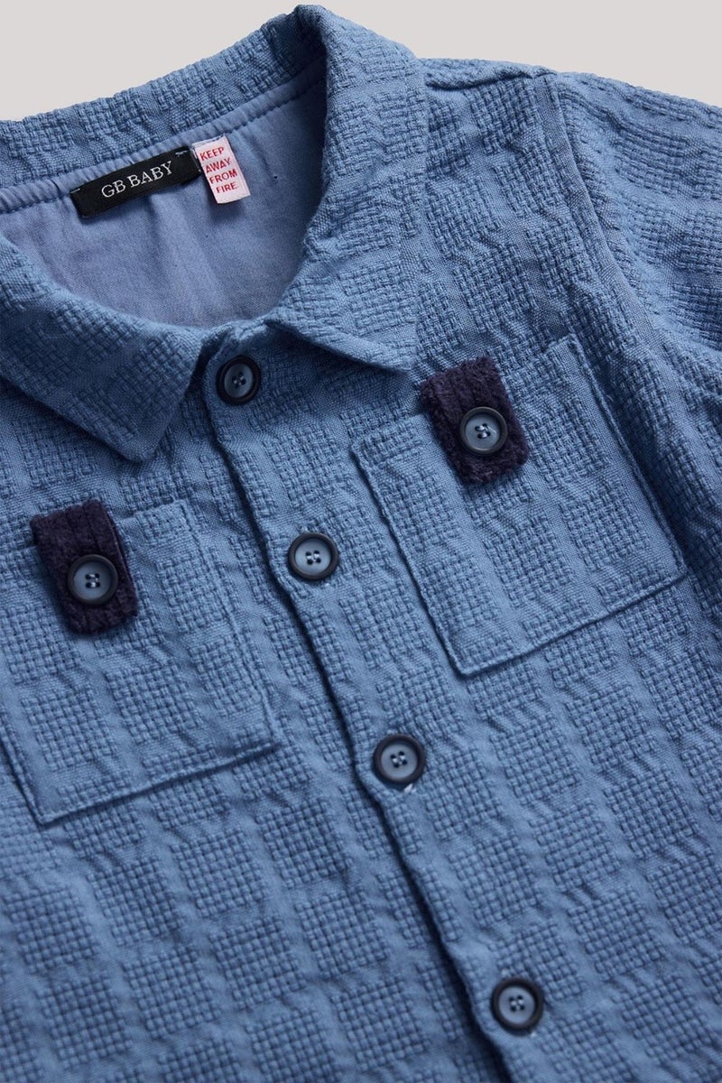 GB Baby Boy Blue Shirt  - Image 3