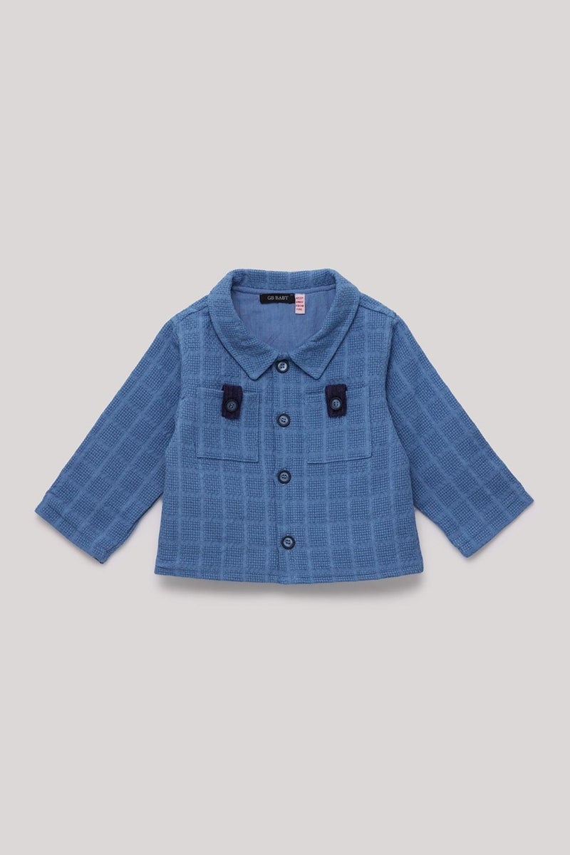GB Baby Boy Blue Shirt  - Image 1
