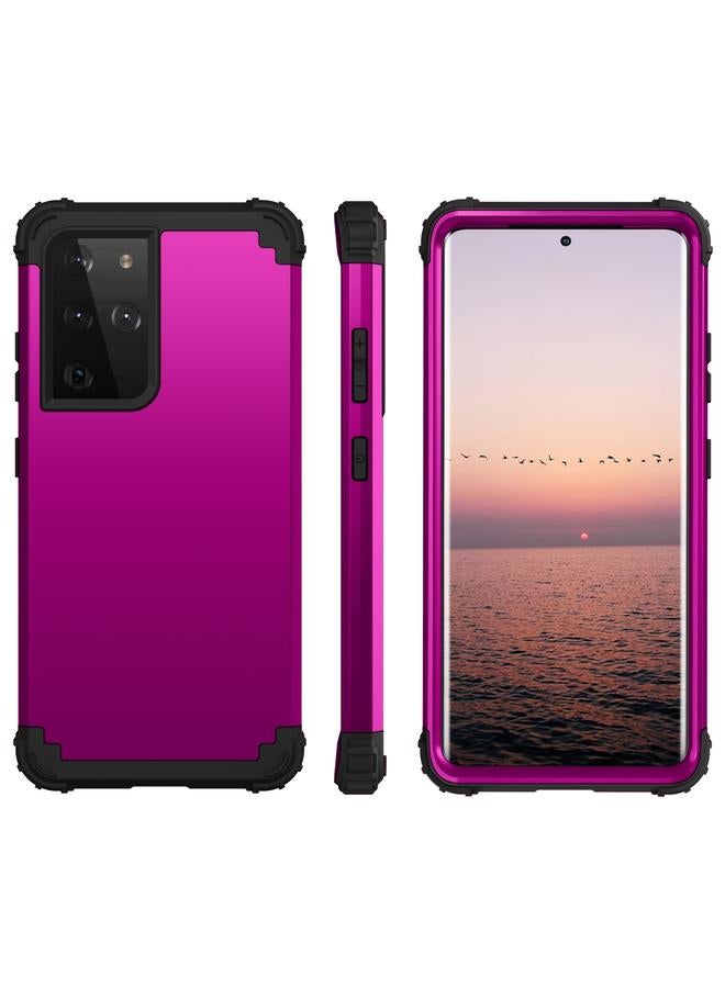 اس-توب جراب لهاتف Samsung Galaxy S21 Ultra 5G PC+ مصنوع من السيليكون ومكون من ثلاث قطع ومضاد للسقوط وغطاء خلفي واقٍ للهاتف المحمول - Image 1