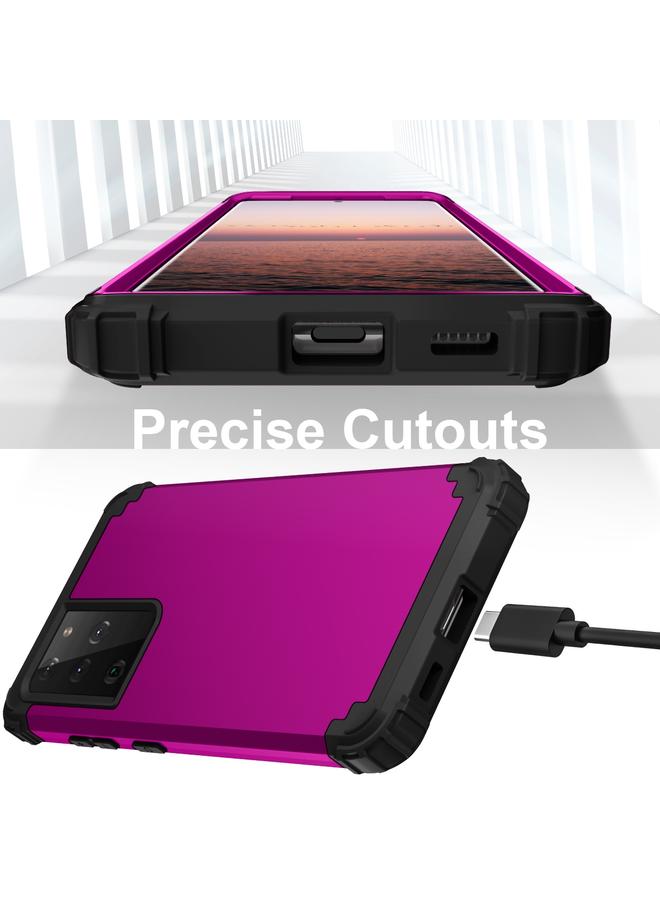 اس-توب جراب لهاتف Samsung Galaxy S21 Ultra 5G PC+ مصنوع من السيليكون ومكون من ثلاث قطع ومضاد للسقوط وغطاء خلفي واقٍ للهاتف المحمول - Image 5