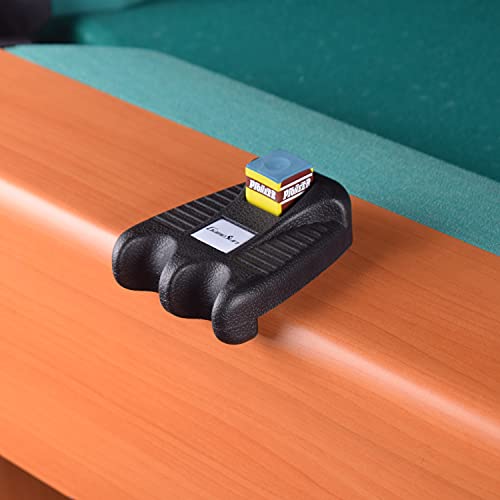 GAMESUN 2 Holes Cue Holder, weighted pool cue holder with 4pcs chalks, cue sticks holder - Image 2