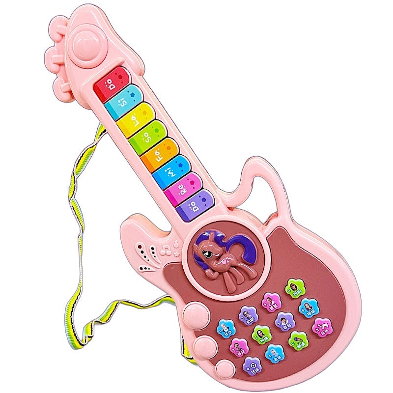 ofeankri Multifunctional Musical Guitar Toy for Kids - Educational Electronic Keyboard, Cartoon Design, Wholesale - Image 5