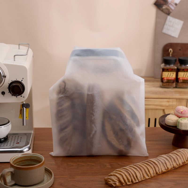 FUNSTITUTION Reusable Bread Bags for Homemade Bread (2PCS)- Clear Bag with Ties For An Airtight Moisture-free Preservation and Storage - Loaf Bags for Home Bakers - Reusable Sourdough Bag - Image 5